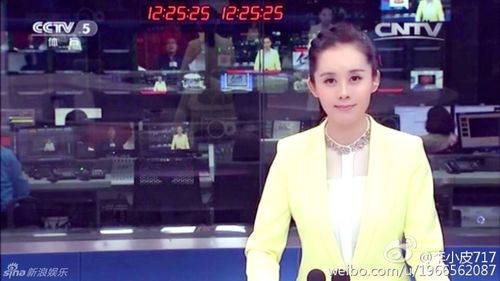央五主播李蕊走红美丽淡雅似氧气美女组图