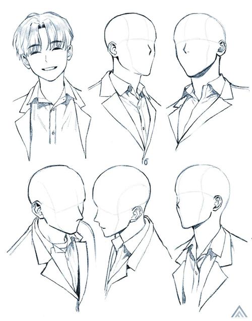 【绘画参考】动漫男生头像