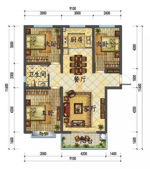 天玺城二号楼户型图