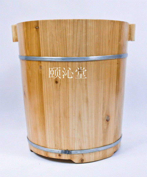 藏奥堂 40cm加高 泡脚木桶足浴盆足浴桶 脚盆木盆杉木