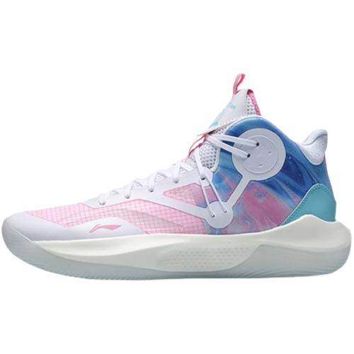 lining李宁音速9代team棉花糖樱花粉实战回弹训练篮球