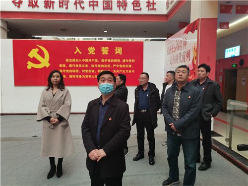 洛阳市洛龙区委组织部副部长樊俊杰指导调研非公党建工作