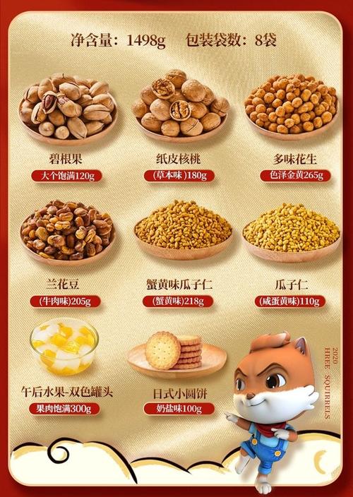 20日0点三只松鼠坚果礼盒1498g249元包邮前5000份买一送一