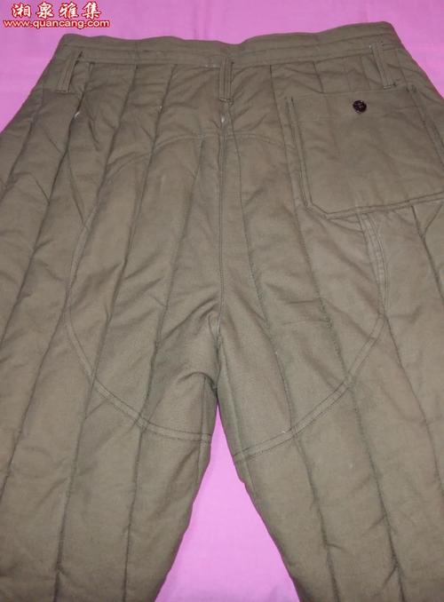 全新65式装甲兵细纹帆布棉裤74年3534厂2号《黄绿色》已售