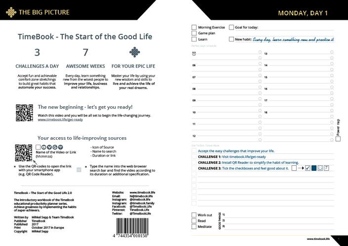 timebook starter kit  learn daily new information  productively