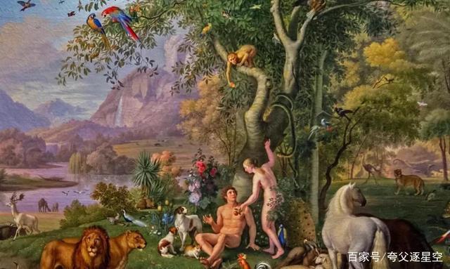圣经中的伊甸园油画