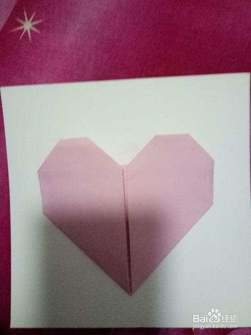 com 方法/步骤 1 一张正方形的卡纸三角形对折,打开,再另一边三角形