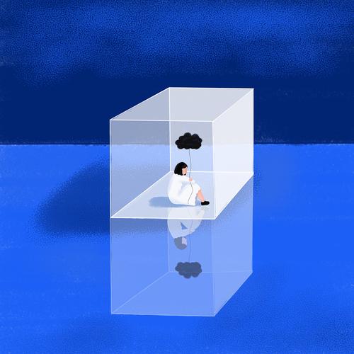 2020青春答卷救抑郁症插画