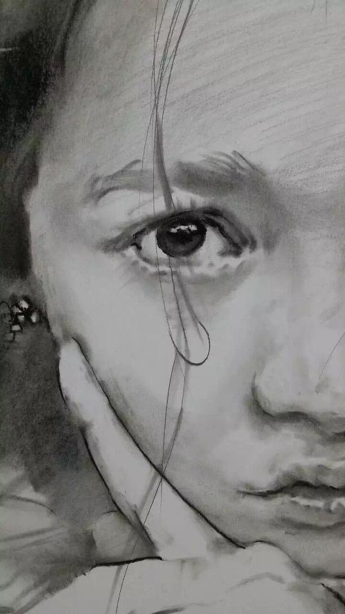 素描忧伤的眼睛