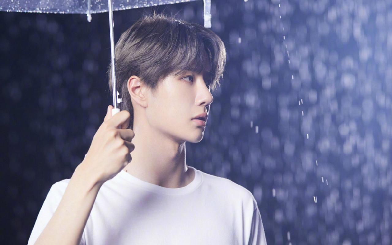 王一博雨中帅气写真图片桌面壁纸