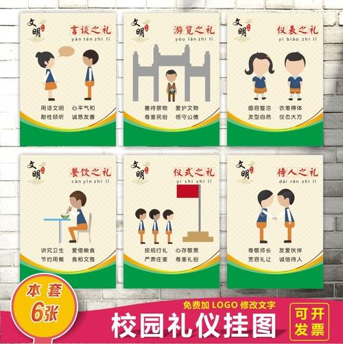[标语大世界] 学校标语海报教室布置标语海报挂图宣传画校园文明礼仪