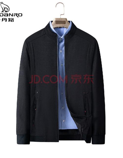 卡丹路cardanro 纯色休闲男装时尚中老年休闲夹克新款爸爸装长袖口袋
