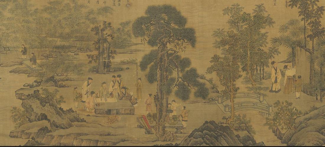 西园雅集图历代太多版本,还有刘松年的西园雅集图也非常出名