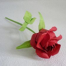 芙荃玫瑰折纸玫瑰叶片和花萼的折纸视频教程