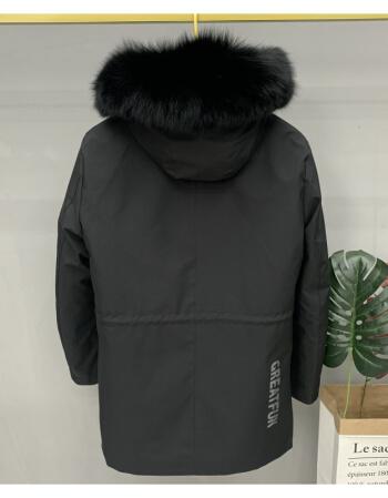 高端品牌男装貂皮大衣男款皮草派克服新款休闲皮毛一体内胆可拆卸男式