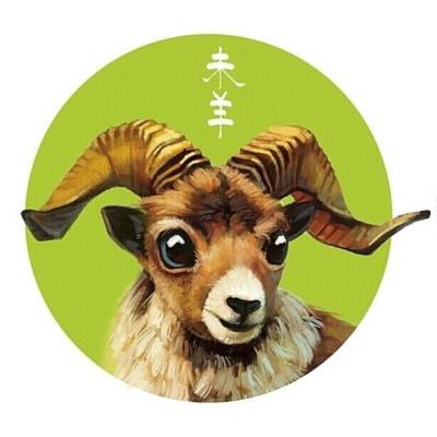 卡通生肖羊头像图片
