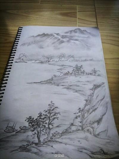 山水画视频教程全集手抄报 祖国山水手抄报