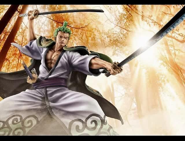 mh推出和之国索隆手办 手持双刀霸气十足