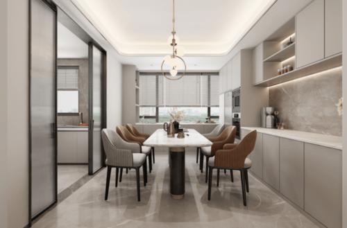 124平现代轻奢风格装修,呈现都市新贵生活的品质与格调