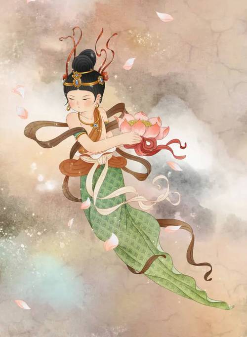 萌版飞天仕女古风人物(作者:焦响乐_) 3