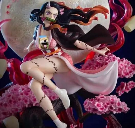 祢豆子手办太惊艳,刻上紫藤花纹身,真是又美又飒