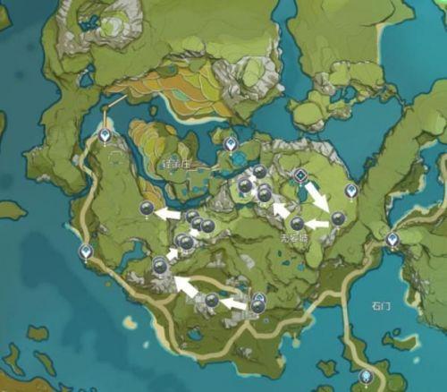 原神清心采集点位置大全原神清心最快采集路线