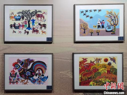 安塞民间绘画作品.党田野 摄