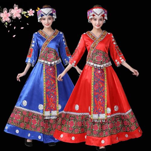 少数民族服装女壮族土家族传统服饰云南彝族贵州苗族