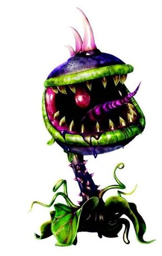 《植物大战僵尸:花园战争》大嘴花设计图(图片来自ea)