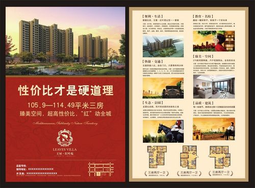 原创房地产宣传单页设计版权可商用