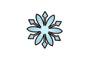 菱形一样的雪花简笔画