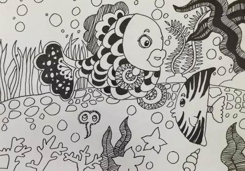 幼儿海底世界简笔画视频儿童简笔画教学