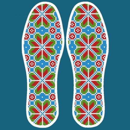 十字绣鞋垫2021年新款图案全棉纯手工花样大全自己绣送男生情侣