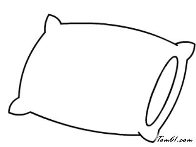 漂亮枕头的简笔画