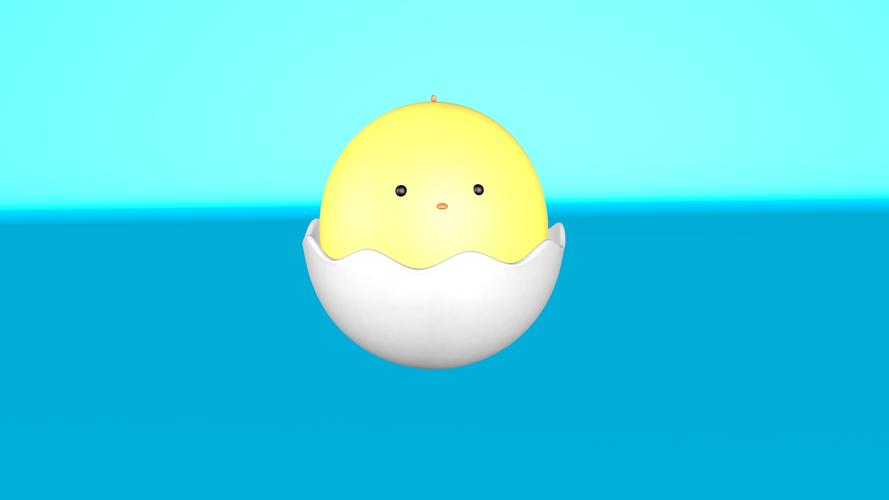 看着教程做的一只萌萌的小鸡