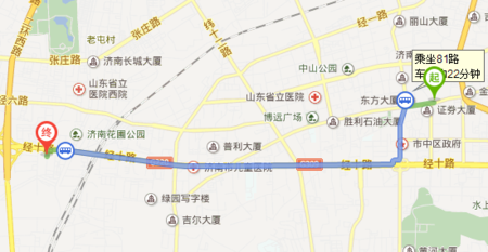 济南经七纬一路公交车去段店