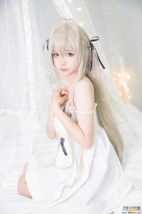白嫩美少女睡裙cosplay春日野穹来自二次元的诱惑