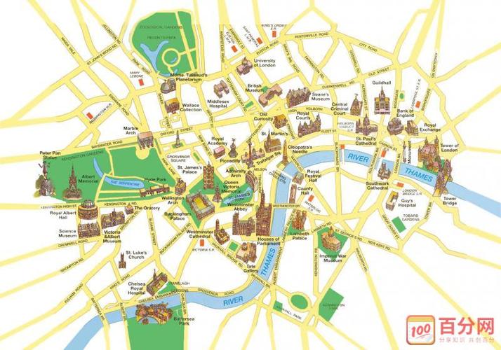 英国牛津大学学院地图及简介