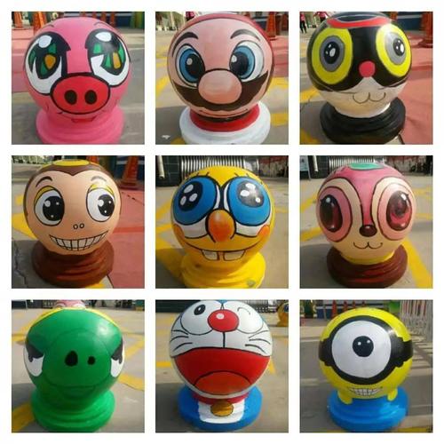 东光一幼彩绘石墩文化喜迎新学期