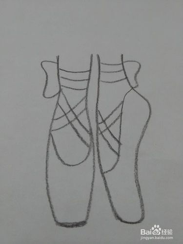 芭蕾舞鞋的简易画怎么画