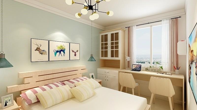 冬季星空现代简约风格次卧装修效果图