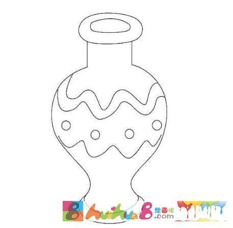 怎么画漂亮花瓶画法简单简笔画好看