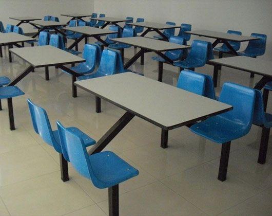 天津特价学校食堂连体餐桌椅