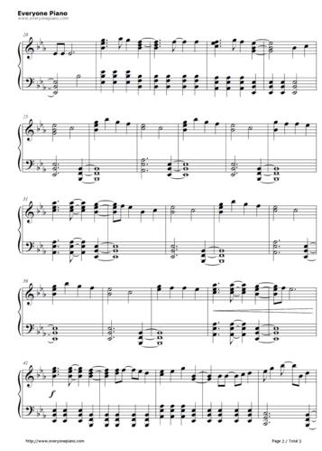 popular song- mika & ariana grande五线谱预览2