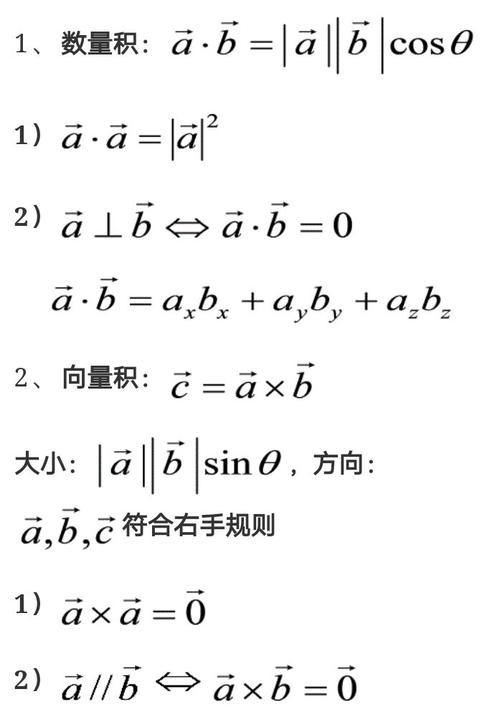(二) 数量积,向量积