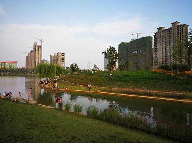 美丽的禹州颍河公园.