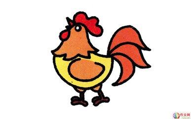 公鸡简笔画卡通