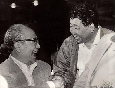 侯宝林与徒弟马季