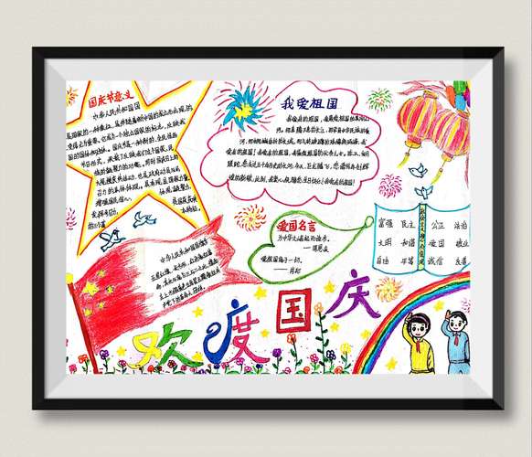 "我为祖国妈妈庆生"——阳光学校五(2)班手抄报展