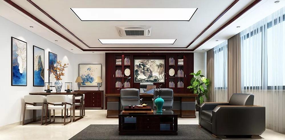 小型老总办公室效果图老总办公室装修图